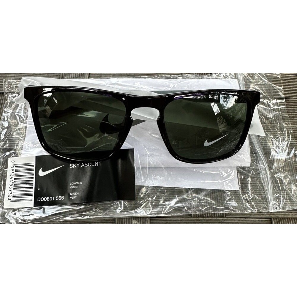Nike Sky Ascent Sunglasses DQ-0801 556 Concord Violet Green Tint Lens Italy